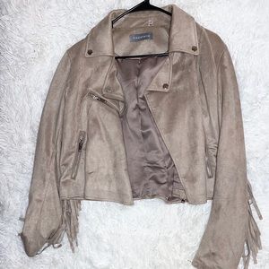 Suede Fringe Jacket